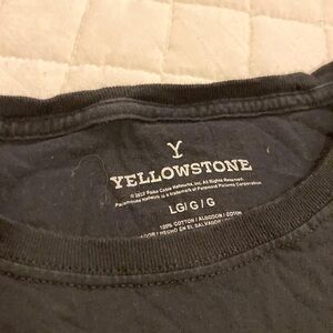 Men's Black and Yellow T-shirt